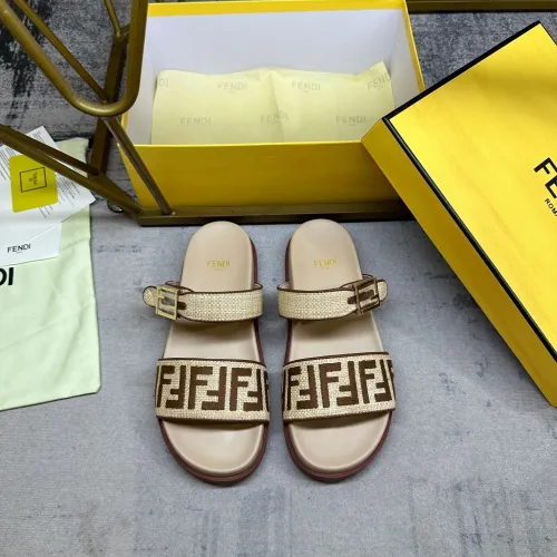 Replica Fendi Slippers For Women #1462068 $82.00 USD for Wholesale