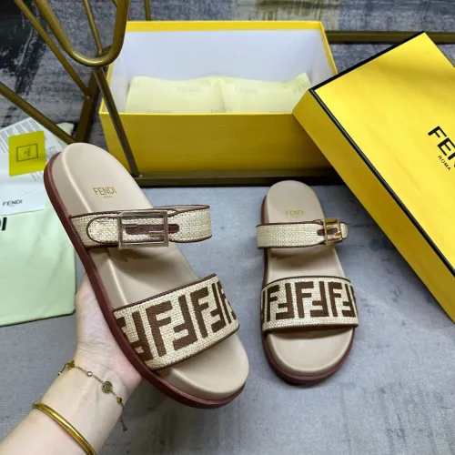 Replica Fendi Slippers For Women #1462068 $82.00 USD for Wholesale