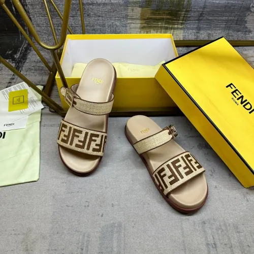 Replica Fendi Slippers For Women #1462068 $82.00 USD for Wholesale
