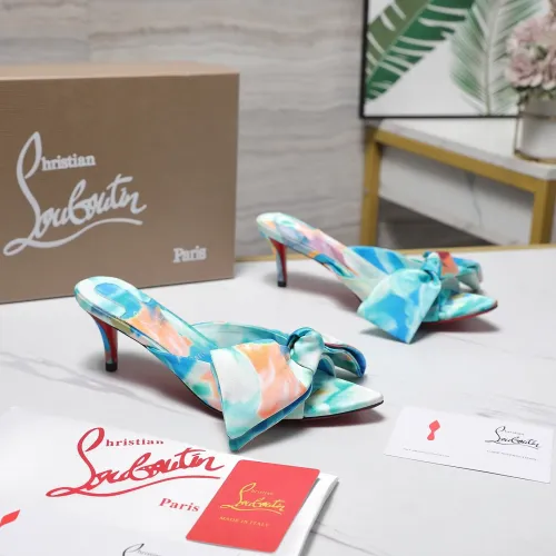 Replica Christian Louboutin CL Slippers For Women #1462203 $108.00 USD for Wholesale