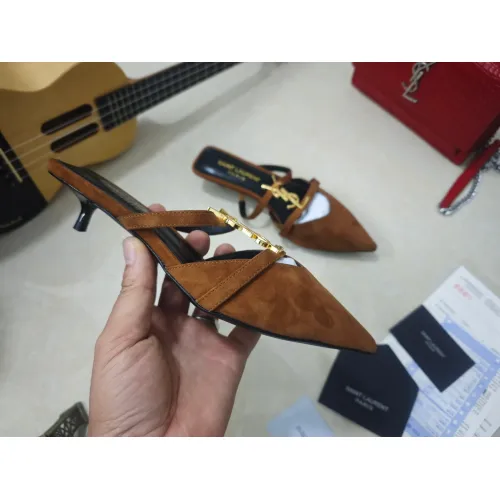 Replica Yves Saint Laurent YSL Slippers For Women #1462237 $100.00 USD for Wholesale