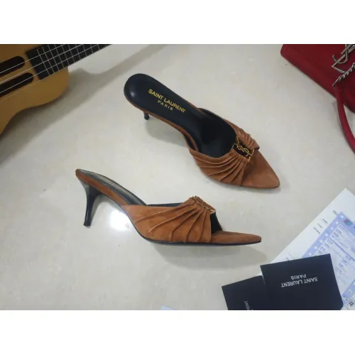 Wholesale Yves Saint Laurent YSL Slippers For Women #1462240 $98.00 USD, Wholesale Quality Replica Yves Saint Laurent YSL Slippers