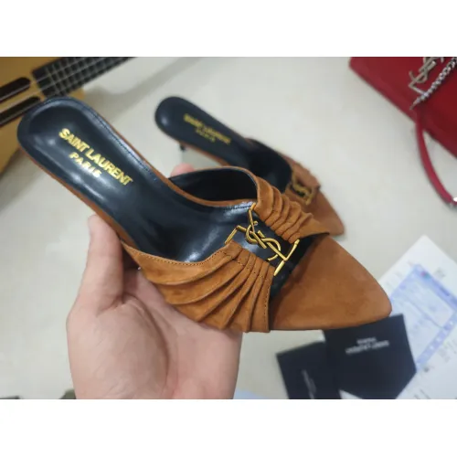 Replica Yves Saint Laurent YSL Slippers For Women #1462240 $98.00 USD for Wholesale