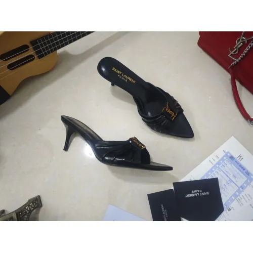 Wholesale Yves Saint Laurent YSL Slippers For Women #1462242 $98.00 USD, Wholesale Quality Replica Yves Saint Laurent YSL Slippers