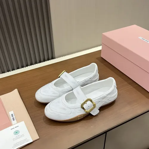 Wholesale MIU MIU Flat Shoes For Women #1462306 $100.00 USD, Wholesale Quality Replica MIU MIU Flat Shoes