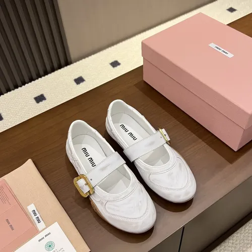Replica MIU MIU Flat Shoes For Women #1462306 $100.00 USD for Wholesale