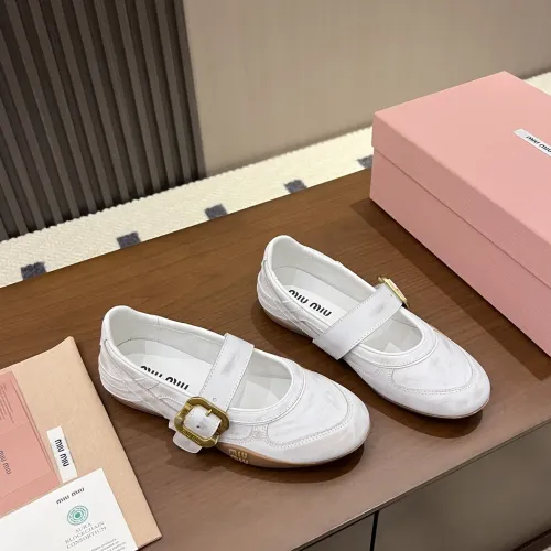 Replica MIU MIU Flat Shoes For Women #1462306 $100.00 USD for Wholesale