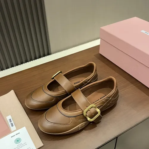 Wholesale MIU MIU Flat Shoes For Women #1462307 $100.00 USD, Wholesale Quality Replica MIU MIU Flat Shoes
