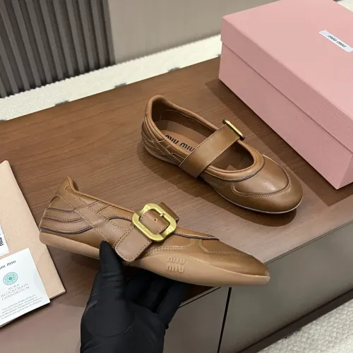 Replica MIU MIU Flat Shoes For Women #1462307 $100.00 USD for Wholesale