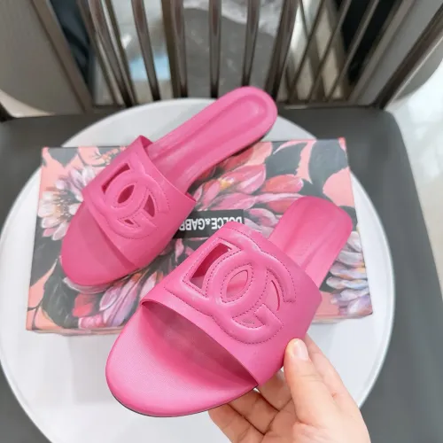 Replica Dolce & Gabbana D&G Slippers For Women #1462327 $64.00 USD for Wholesale