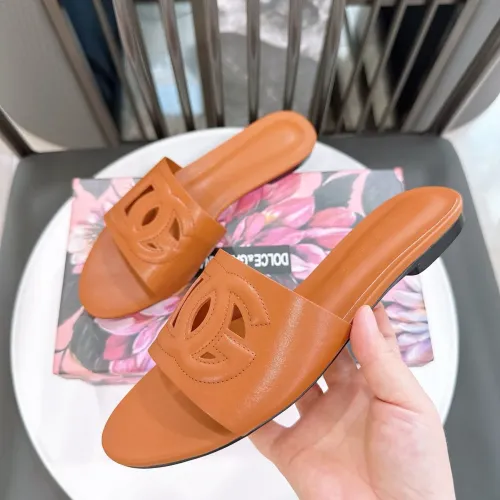 Wholesale Dolce &amp; Gabbana D&amp;G Slippers For Women #1462328 $64.00 USD, Wholesale Quality Replica Dolce &amp; Gabbana D&amp;G Slippers