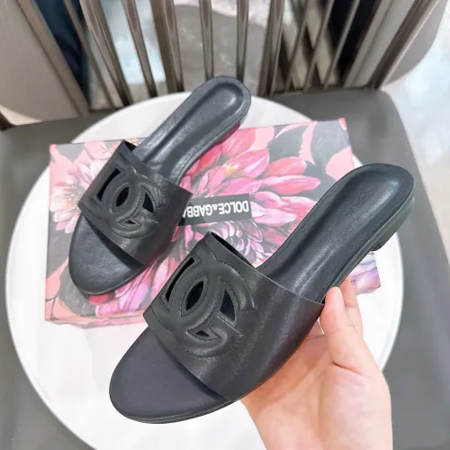 Wholesale Dolce &amp; Gabbana D&amp;G Slippers For Women #1462329 $64.00 USD, Wholesale Quality Replica Dolce &amp; Gabbana D&amp;G Slippers