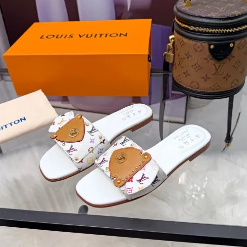 Wholesale Louis Vuitton Slippers For Women #1462342 $80.00 USD, Wholesale Quality Replica Louis Vuitton Slippers