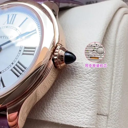 Replica Cartier AAA Quality Watches In Rose Gold For Women #1462589 $340.50 USD for Wholesale