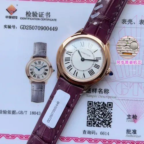 Replica Cartier AAA Quality Watches In Rose Gold For Women #1462589 $340.50 USD for Wholesale