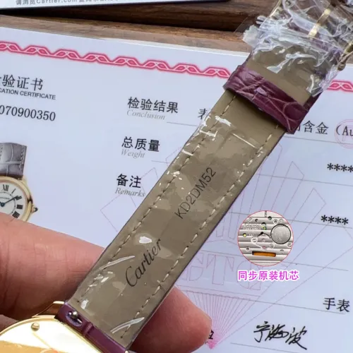 Replica Cartier AAA Quality Watches In Gold For Women #1462590 $340.50 USD for Wholesale
