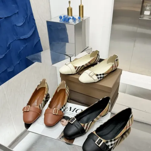 Replica Burberry Flat Shoes For Women #1462844 $85.00 USD for Wholesale