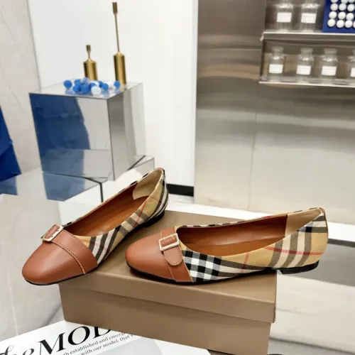 Wholesale Burberry Flat Shoes For Women #1462845 $85.00 USD, Wholesale Quality Replica Burberry Flat Shoes