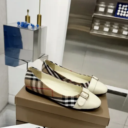 Replica Burberry Flat Shoes For Women #1462846 $85.00 USD for Wholesale