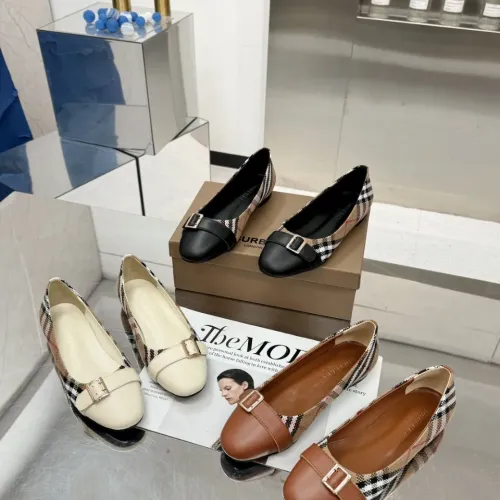 Replica Burberry Flat Shoes For Women #1462847 $85.00 USD for Wholesale
