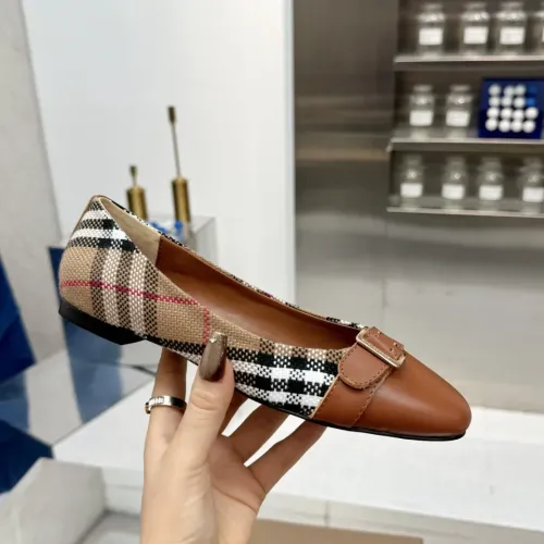 Replica Burberry Flat Shoes For Women #1462847 $85.00 USD for Wholesale