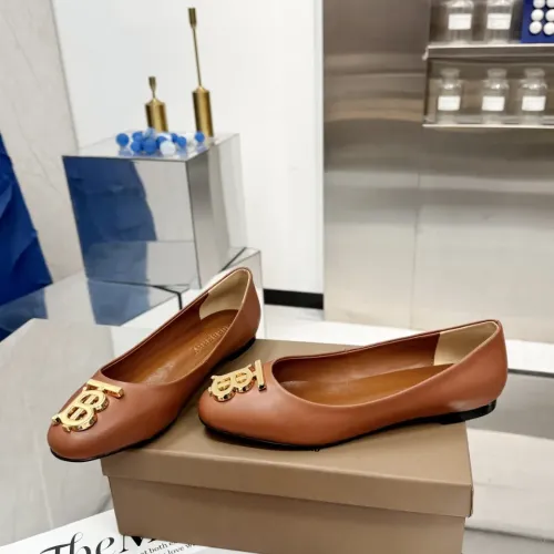 Replica Burberry Flat Shoes For Women #1462850 $85.00 USD for Wholesale
