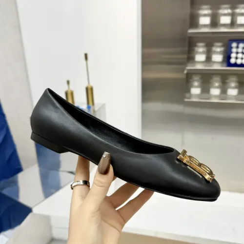 Replica Burberry Flat Shoes For Women #1462851 $85.00 USD for Wholesale