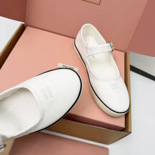 Replica MIU MIU Flat Shoes For Women #1462871 $85.00 USD for Wholesale
