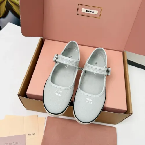 Replica MIU MIU Flat Shoes For Women #1462872 $85.00 USD for Wholesale