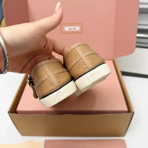 Replica MIU MIU Flat Shoes For Women #1462873 $85.00 USD for Wholesale