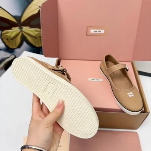 Replica MIU MIU Flat Shoes For Women #1462873 $85.00 USD for Wholesale