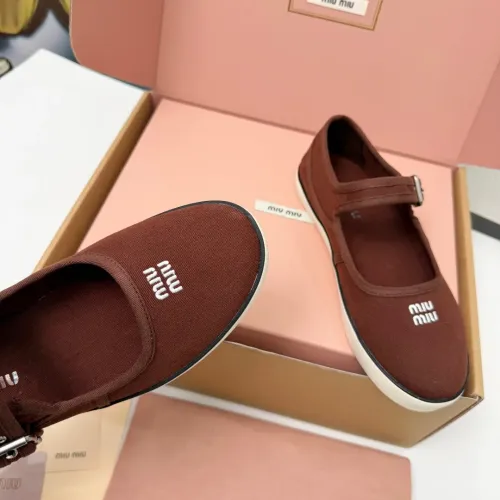 Replica MIU MIU Flat Shoes For Women #1462874 $85.00 USD for Wholesale