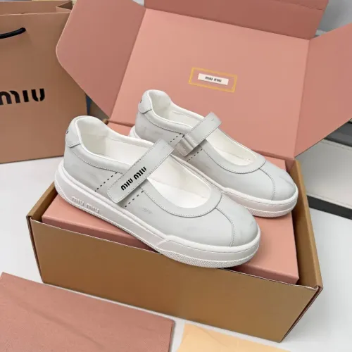 Wholesale MIU MIU Flat Shoes For Women #1462891 $92.00 USD, Wholesale Quality Replica MIU MIU Flat Shoes