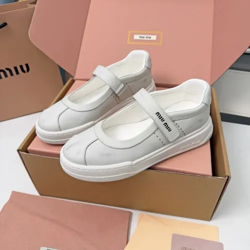 Replica MIU MIU Flat Shoes For Women #1462891 $92.00 USD for Wholesale