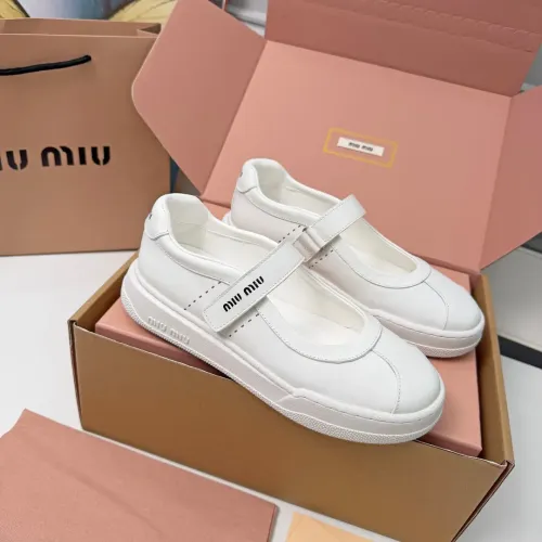Wholesale MIU MIU Flat Shoes For Women #1462892 $92.00 USD, Wholesale Quality Replica MIU MIU Flat Shoes