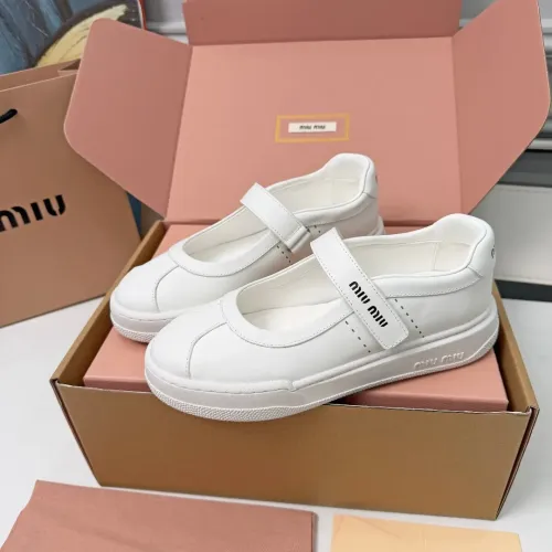 Replica MIU MIU Flat Shoes For Women #1462892 $92.00 USD for Wholesale