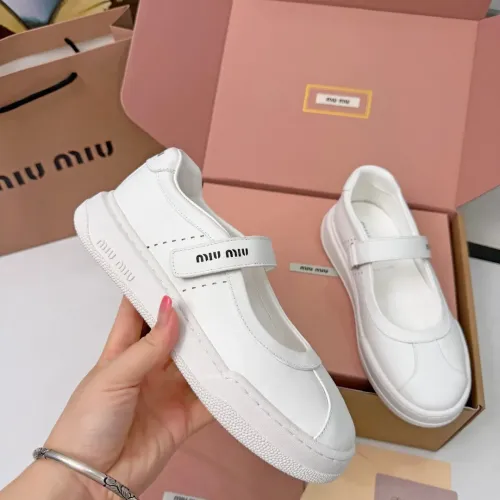Replica MIU MIU Flat Shoes For Women #1462892 $92.00 USD for Wholesale