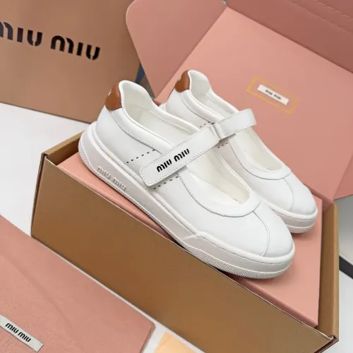 Wholesale MIU MIU Flat Shoes For Women #1462893 $92.00 USD, Wholesale Quality Replica MIU MIU Flat Shoes