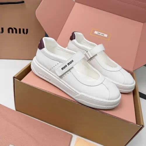 Wholesale MIU MIU Flat Shoes For Women #1462894 $92.00 USD, Wholesale Quality Replica MIU MIU Flat Shoes