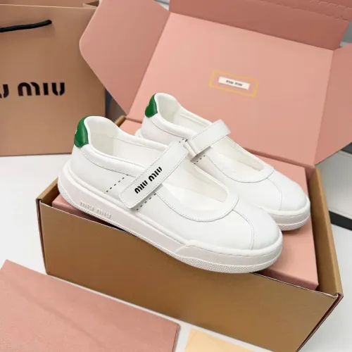 Wholesale MIU MIU Flat Shoes For Women #1462895 $92.00 USD, Wholesale Quality Replica MIU MIU Flat Shoes