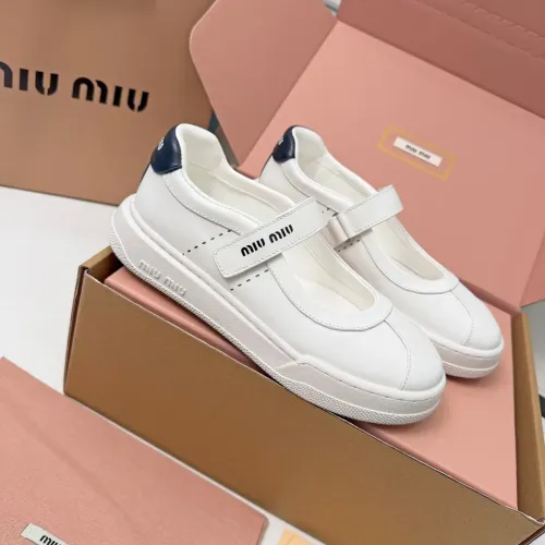 Wholesale MIU MIU Flat Shoes For Women #1462896 $92.00 USD, Wholesale Quality Replica MIU MIU Flat Shoes