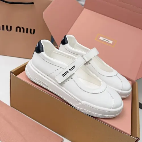 Wholesale MIU MIU Flat Shoes For Women #1462897 $92.00 USD, Wholesale Quality Replica MIU MIU Flat Shoes