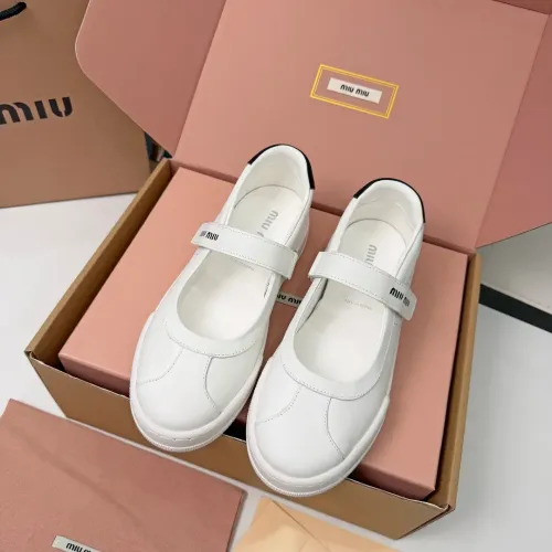 Replica MIU MIU Flat Shoes For Women #1462897 $92.00 USD for Wholesale