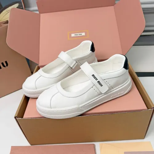 Replica MIU MIU Flat Shoes For Women #1462897 $92.00 USD for Wholesale