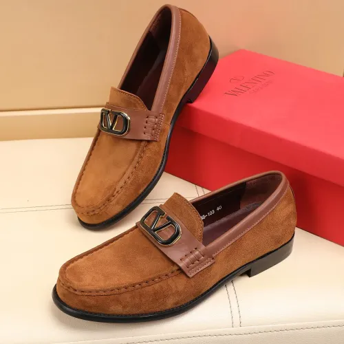 Wholesale Valentino Leather Shoes For Men #1463084 $85.00 USD, Wholesale Quality Replica Valentino Leather Shoes