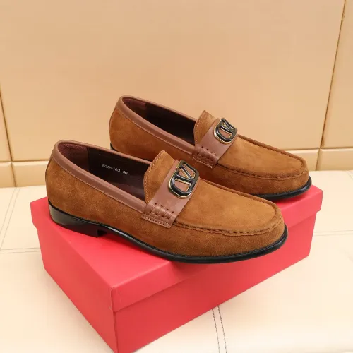 Replica Valentino Leather Shoes For Men #1463084 $85.00 USD for Wholesale