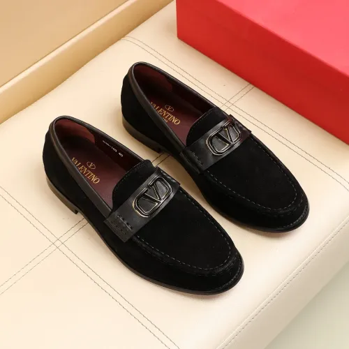 Replica Valentino Leather Shoes For Men #1463085 $85.00 USD for Wholesale