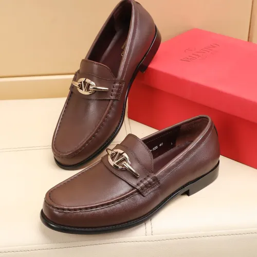 Wholesale Valentino Leather Shoes For Men #1463086 $85.00 USD, Wholesale Quality Replica Valentino Leather Shoes