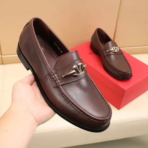 Replica Valentino Leather Shoes For Men #1463086 $85.00 USD for Wholesale