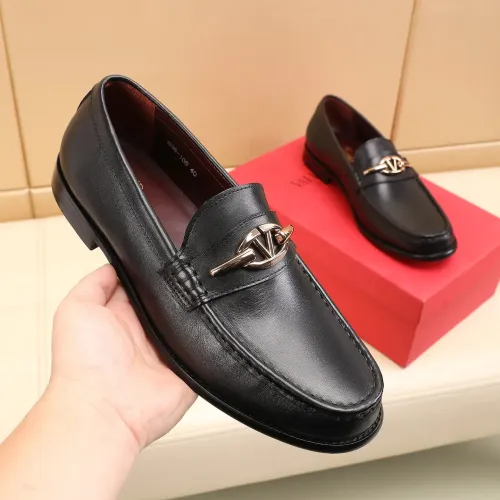 Replica Valentino Leather Shoes For Men #1463087 $85.00 USD for Wholesale